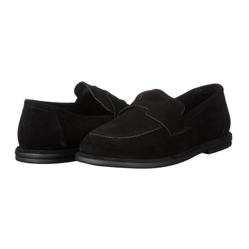 Лоферы женские Hengji A560-1 замшевые р. 41 Черный (90144)