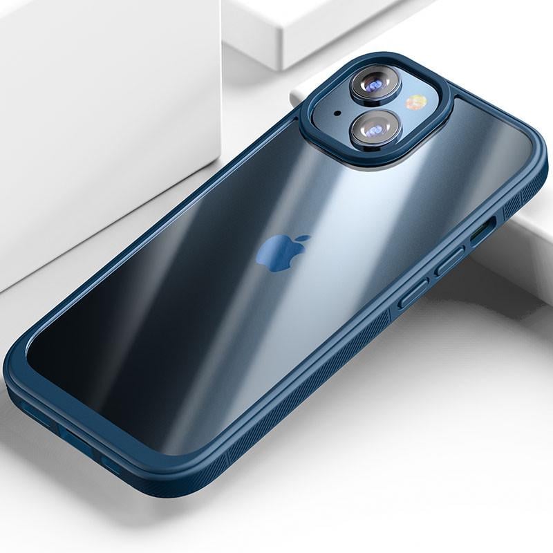 Противоударный Чехол Epik для Apple iPhone 15 Plus (6.7") Pulse TPU+PC Blue - фото 2