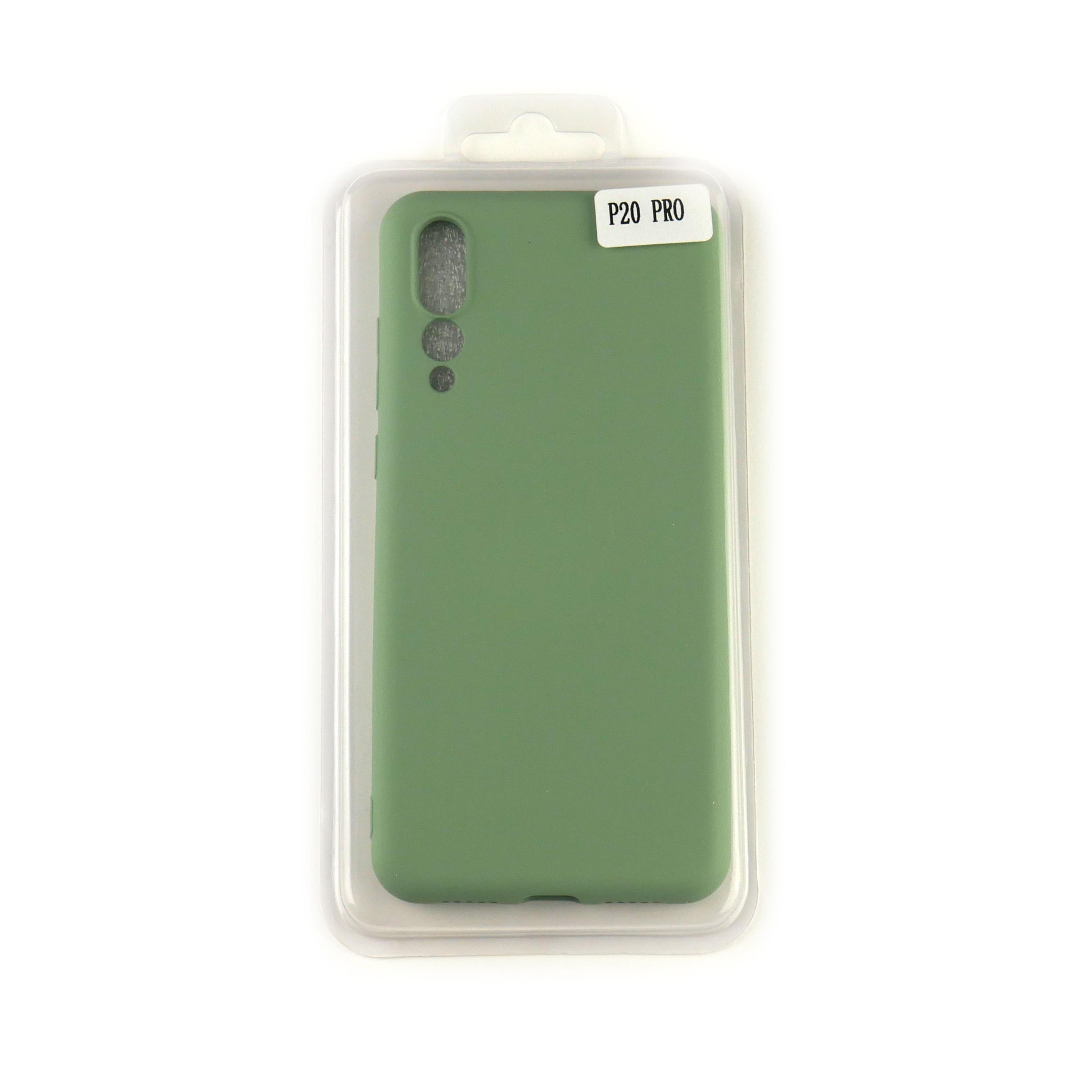 Чехол Silicone Case Full Cover Huawei P20 Pro Зеленый