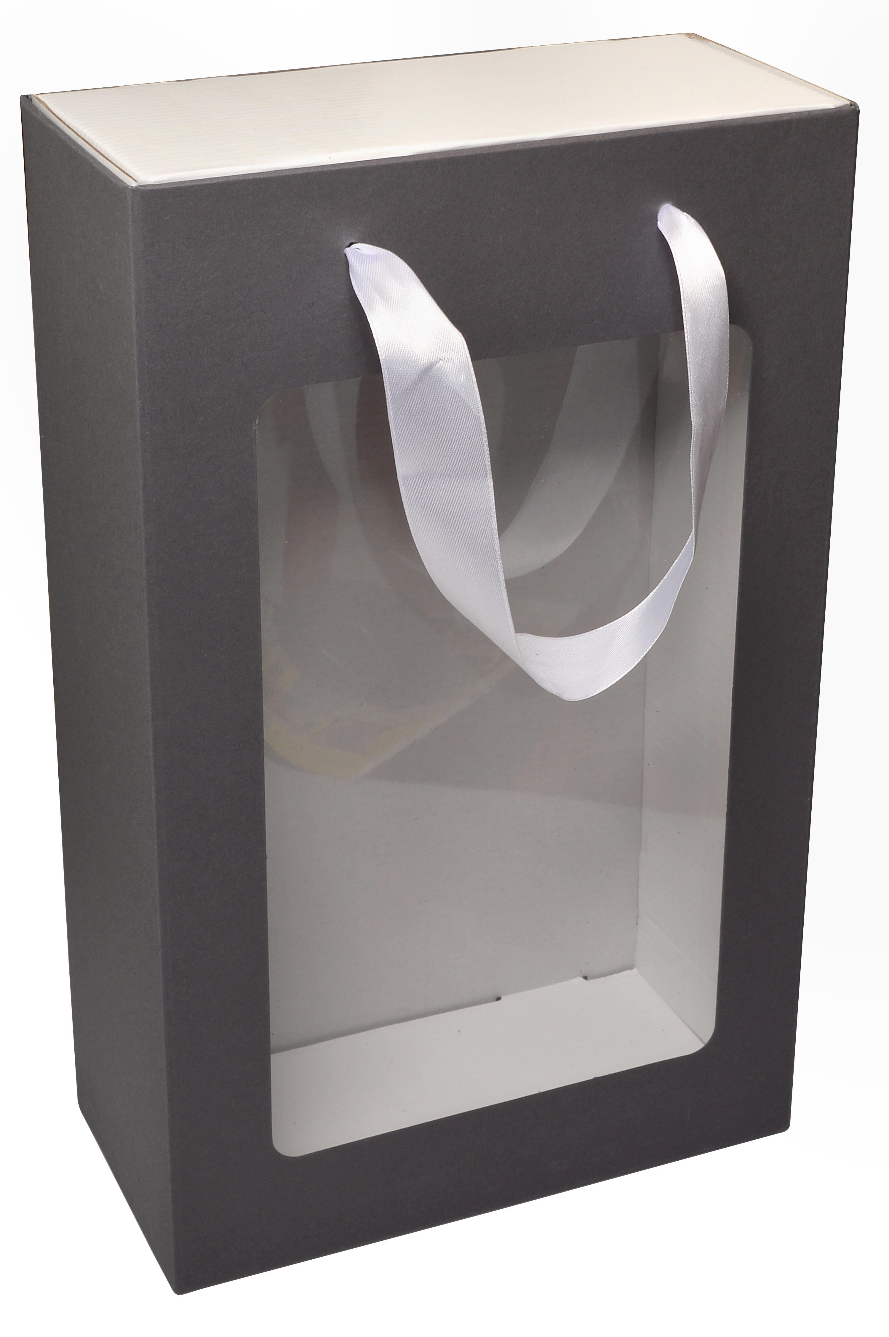 Подарункова коробка з пакетом 350х210х100 мм Сірий (409919163) - фото 1 Подарункова коробка з пакетом 350х210х100 мм Сірий (409919163) - фото 1