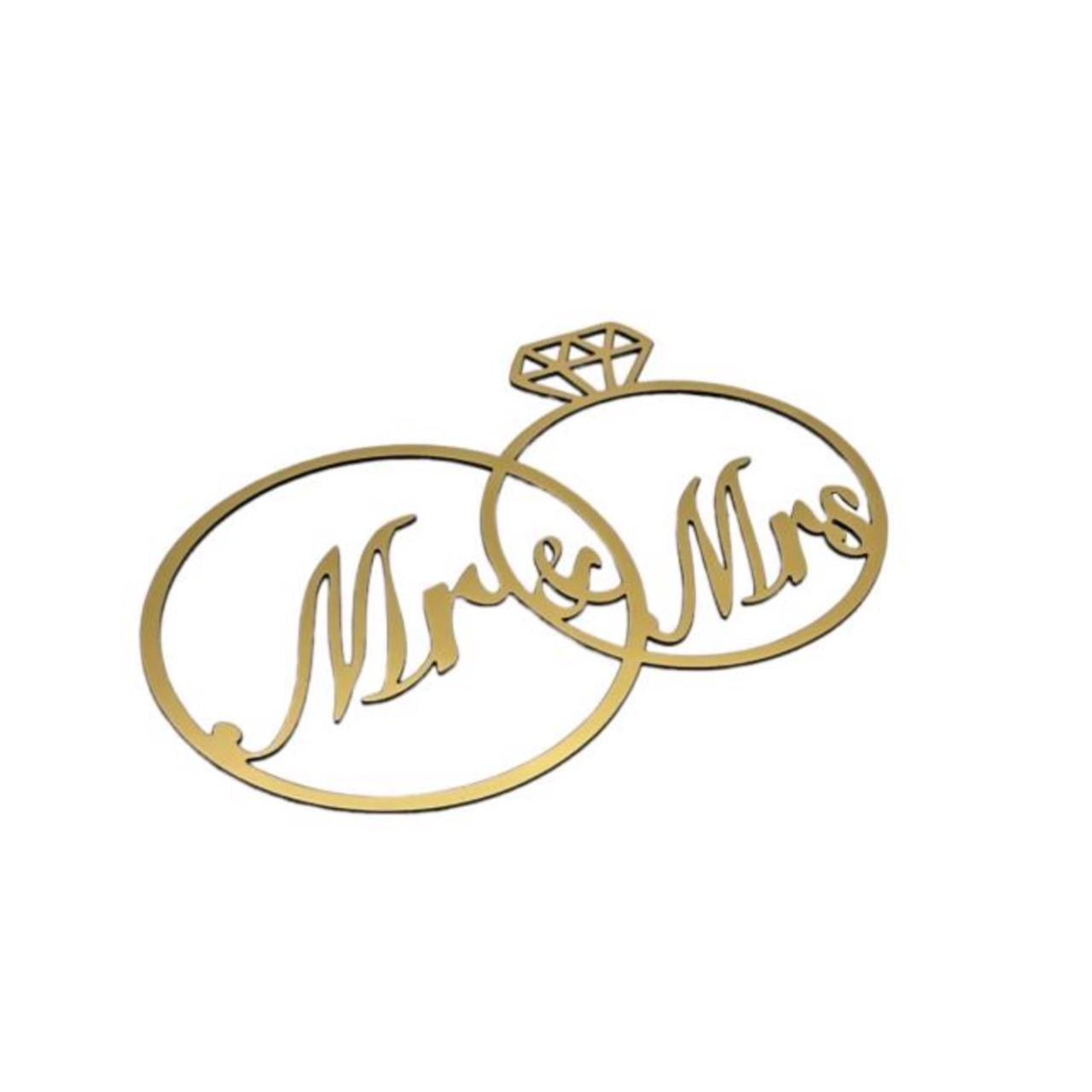 Топер из полистирола Mr&Mrs на тортик боковой для молодоженов (2321780233) Топер из полистирола Mr&Mrs на тортик боковой для молодоженов (2321780233)