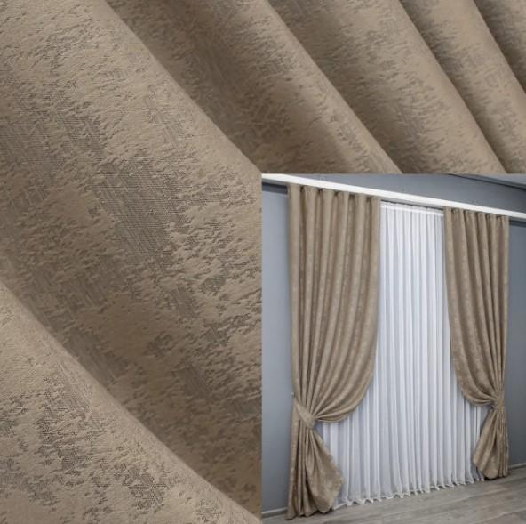 Тканина для штор Sultan XO жакард Темно-бежевий (1680ш) - фото 5 Тканина для штор Sultan XO жакард Темно-бежевий (1680ш) - фото 5