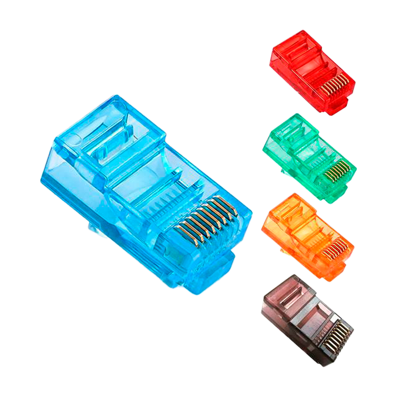 Коннектор GreenVision RJ45 8P8C UTP Cat.5E 100 шт. Разноцветный (2352549080)