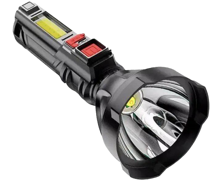 Ручной фонарь аккумуляторный BL 830 USB с боковой подсветкой