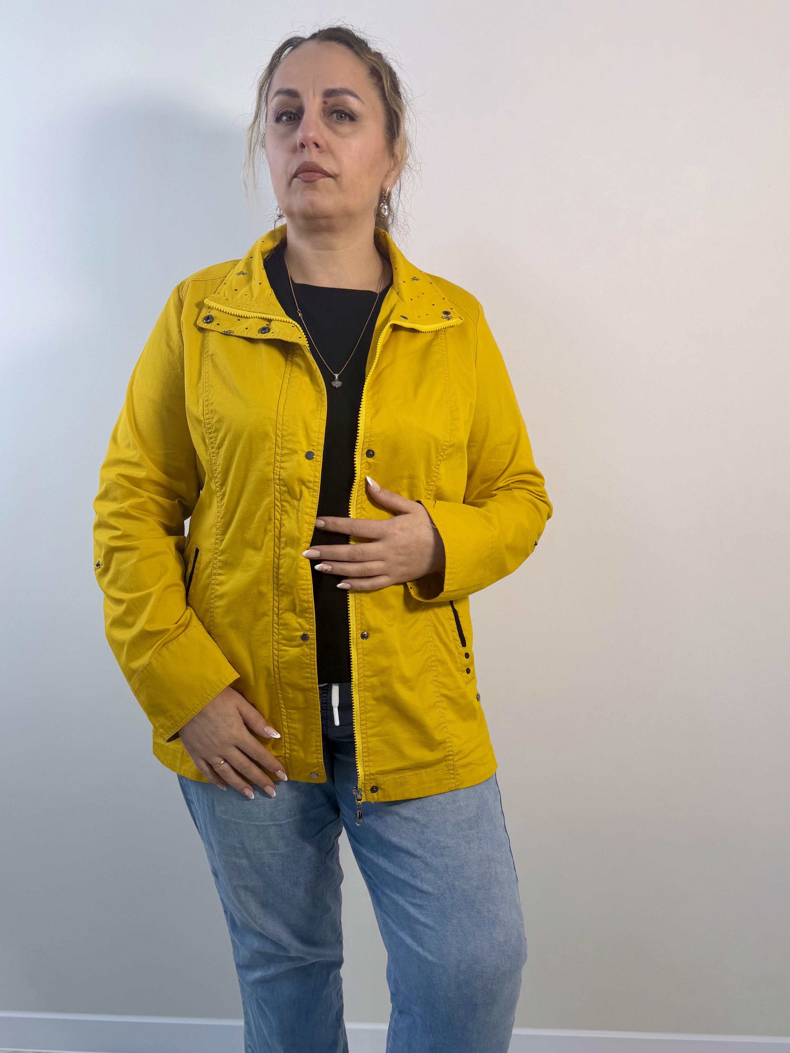 Куртка-вітрівка жіноча oversize 5XL Жовтий (591/5XL(Ж))