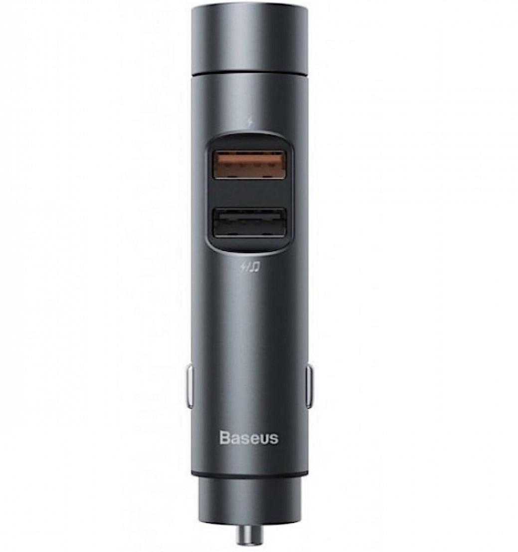 Автомобільний зарядний пристрій Baseus Energy Column MP3 Car Charger(PPS Quick Charger-English), Dark