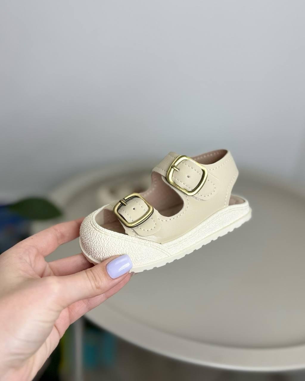 Босоножки детские р. 19 Бежевый (1344) - фото 5