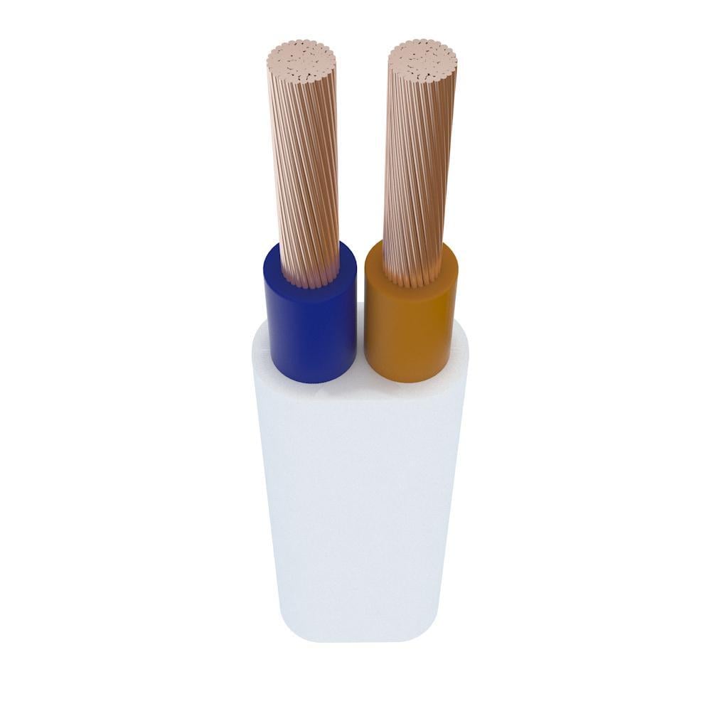 Провод медный плоский ЗЗКМ ШВВП 2х6 мм2 Белый (28164537)