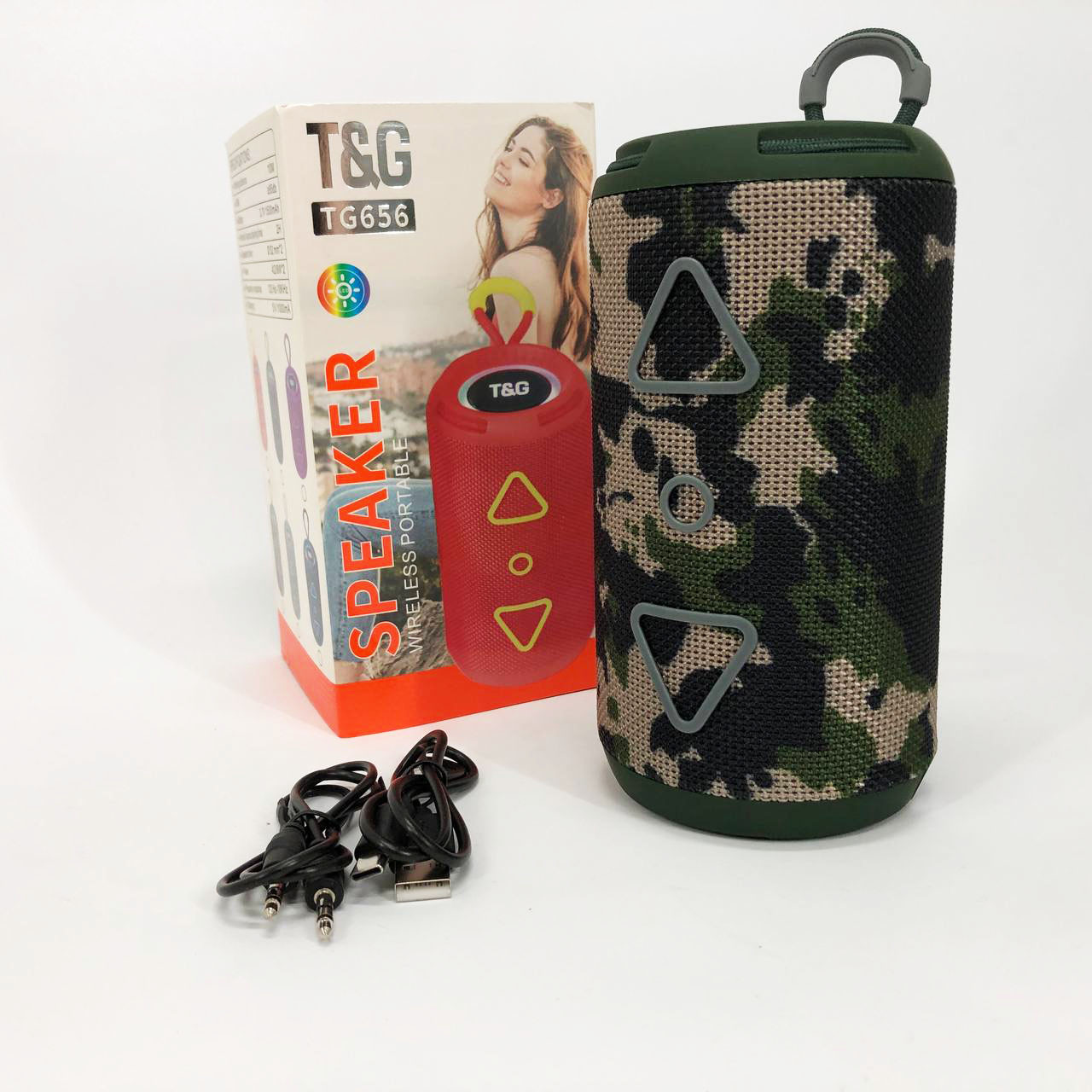 Колонка портативная Bluetooth TG656 FM Camo (2074010182) - фото 3