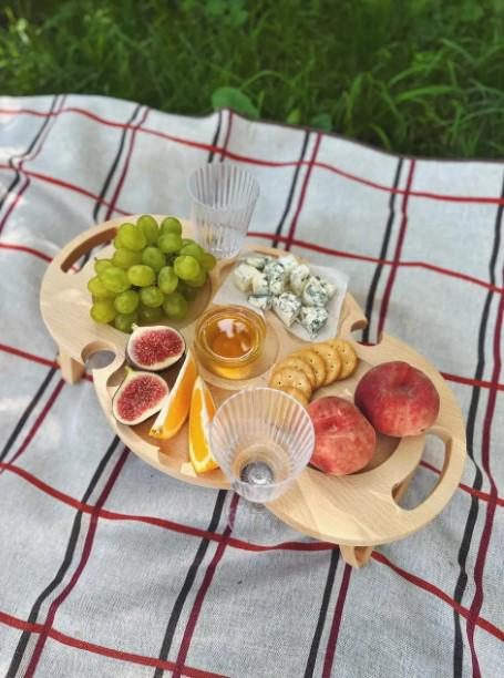 Столик винный из бука 30х50х19 см (006ст) - фото 6