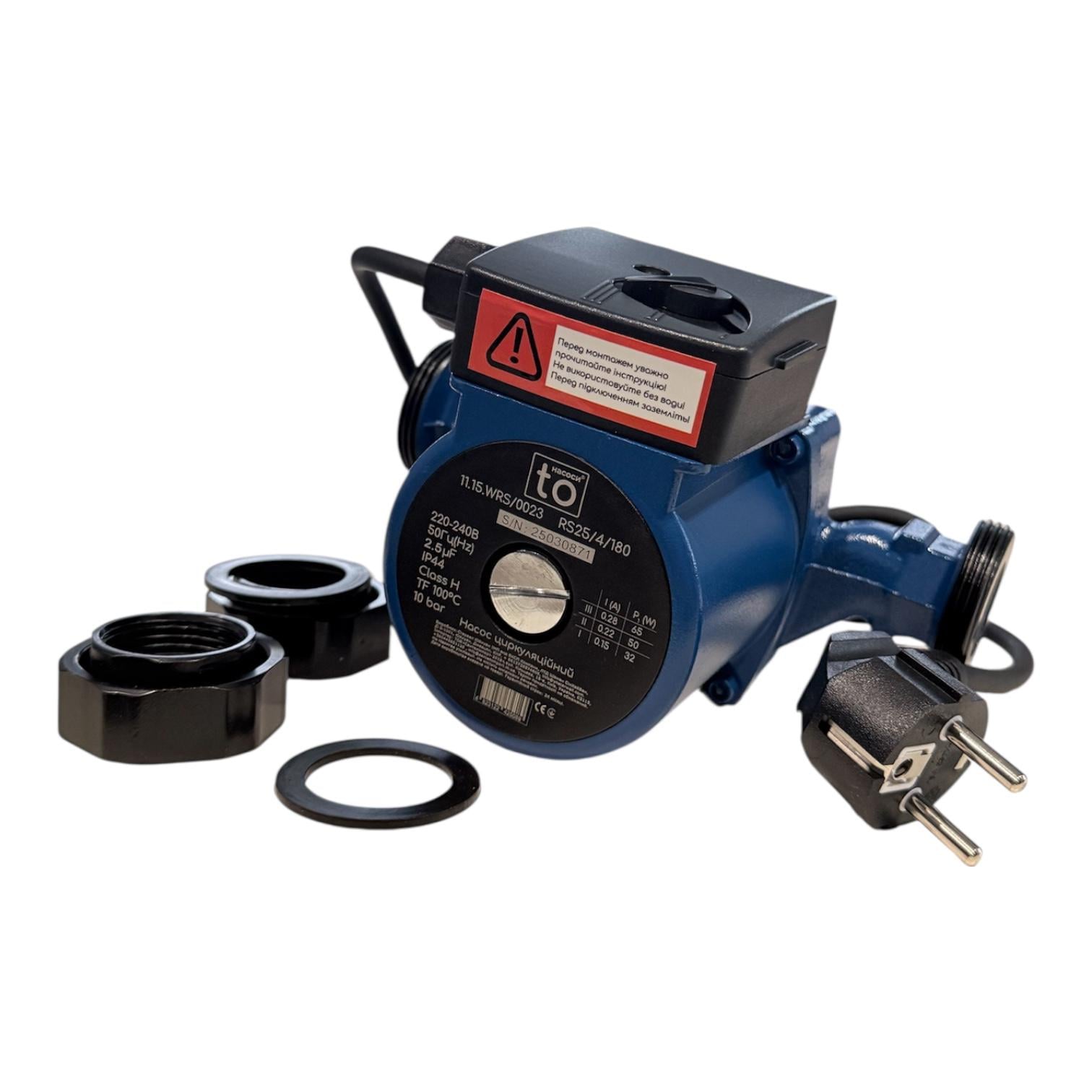 Циркуляційний насос toНАСОСИ 25/4 180 мм з кабелем (00-00006004)