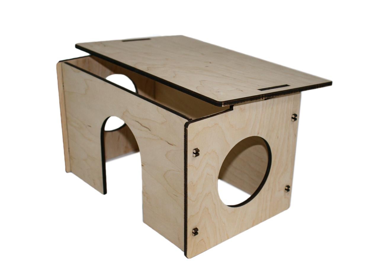 Домик для шиншиллы №10 дерево 20x30
