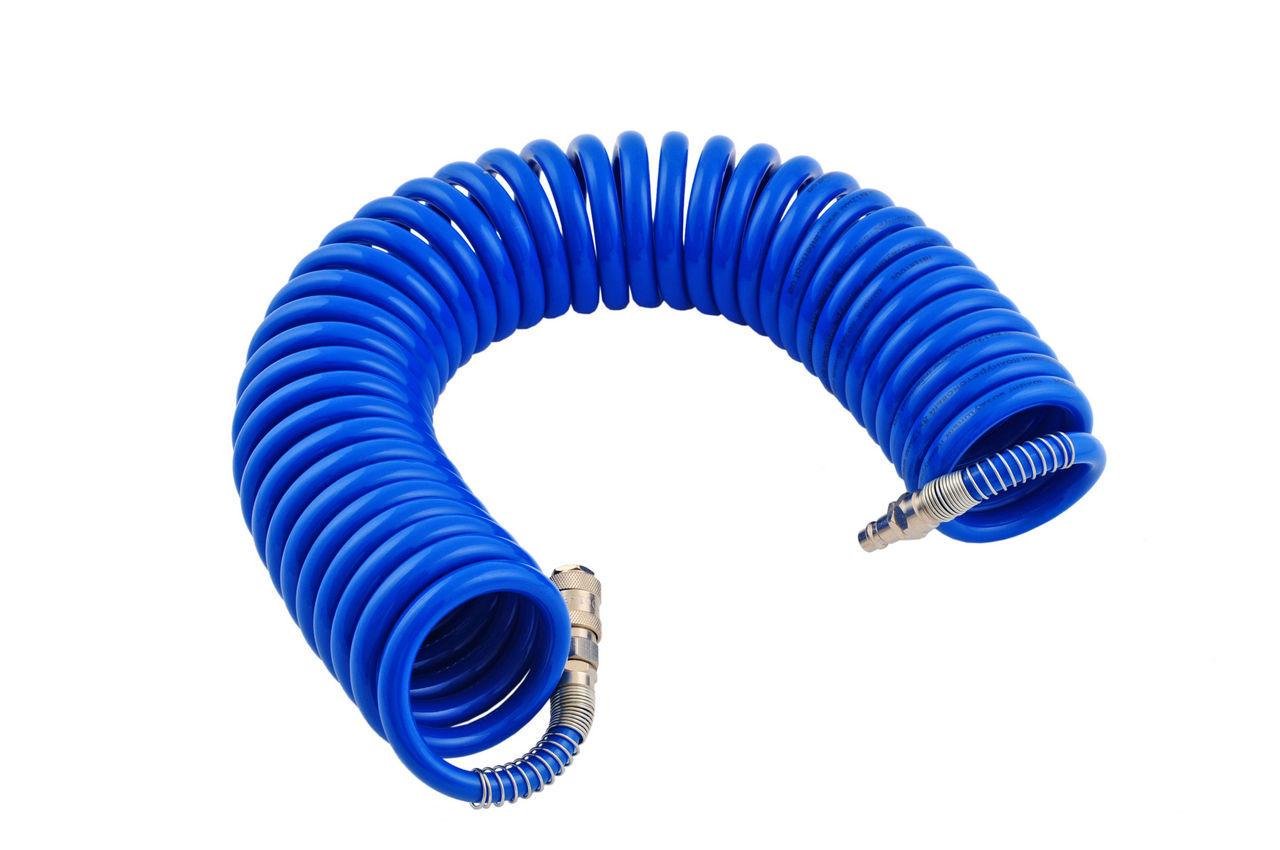 Шланг високого тиску спіральний поліуретановий з швидкороз'ємними з'єднаннями 20 м 8х12 мм (PT-1718)