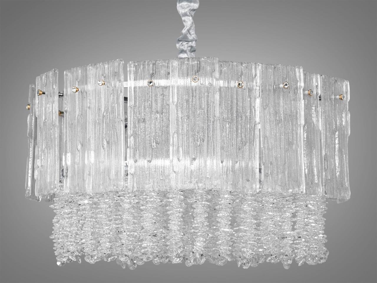 Люстра-подвес с круглыми стеклянными элементами 328-550GD (2437588330)