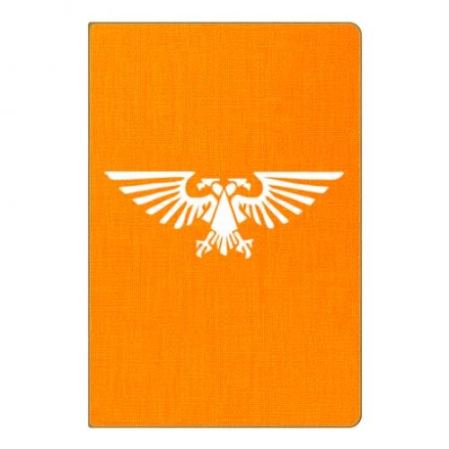 Блокнот Imprerium Warhammer 40000 White print А5 в линию 112 страниц 70 г/м2 Оранжевый (2636204-9-25120)