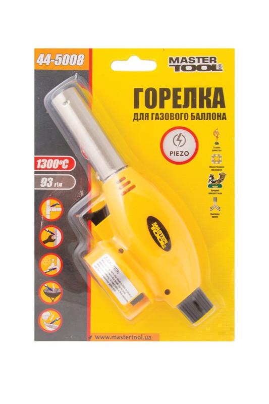 Горелка для газового баллона MasterTool Сириус с пьезоподжигом Ø20 мм 1300°С 44-5008 - фото 3