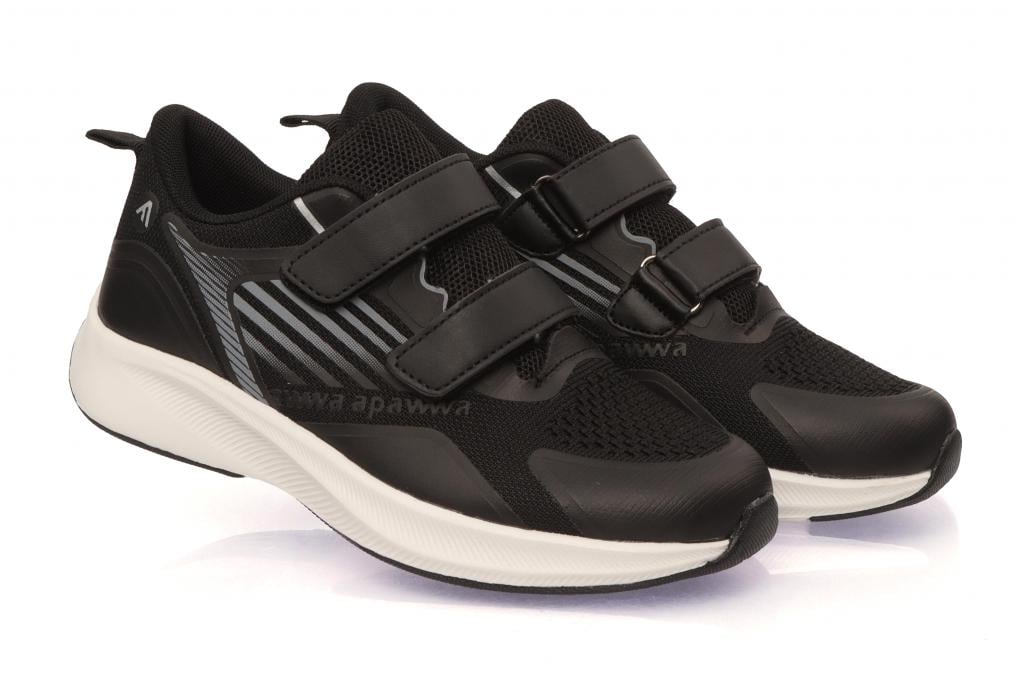 Кроссовки для мальчиков 1061 в сетку р. 33 Черно-белый