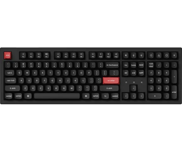 Клавиатура Keychron K10 PRO K pro Banana White Led QMK Wireless/Bluetooth/USB-A UA Black (K10P-A4-UA)