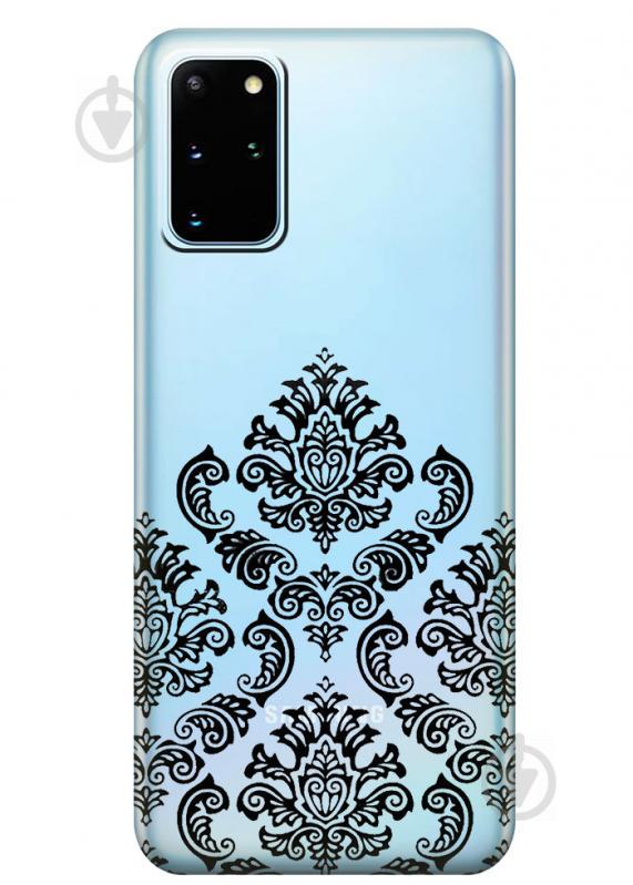 Прозрачный силиконовый чехол iSwag для Samsung Galaxy S20 Plus Мандала (M1091)