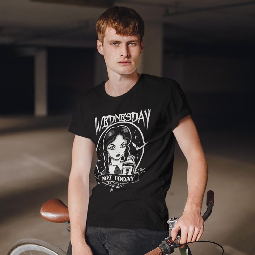 Футболка унісекс Wednesday Not Today XL Чорний (00000009303)
