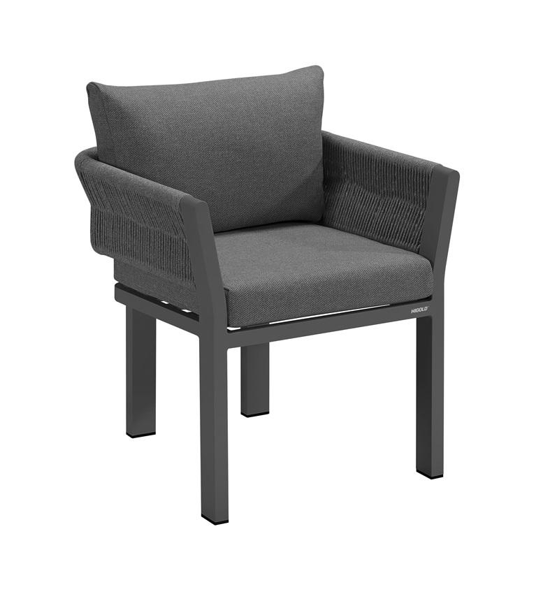 Комплекты садовой мебели обеденной Higold Borromeo 205471 Black (28957318) - фото 5 Комплекты садовой мебели обеденной Higold Borromeo 205471 Black (28957318) - фото 5