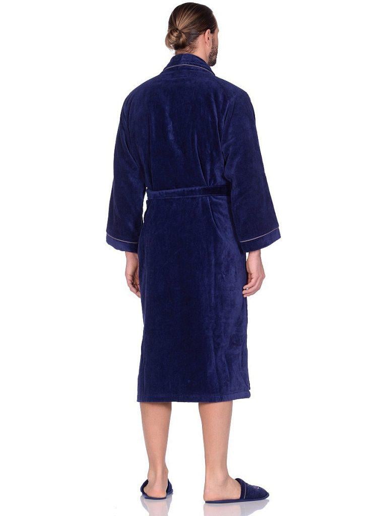 Халат мужской Maison D'or Boswell S Navi Blue (09MDB04S35) - фото 4 Халат мужской Maison D'or Boswell S Navi Blue (09MDB04S35) - фото 4