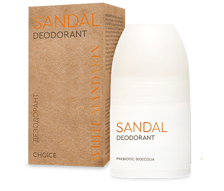 Дезодорант натуральный шариковый Choice DEO Sandal без алюминия и спирта 50 мл (1838385494) - фото 6