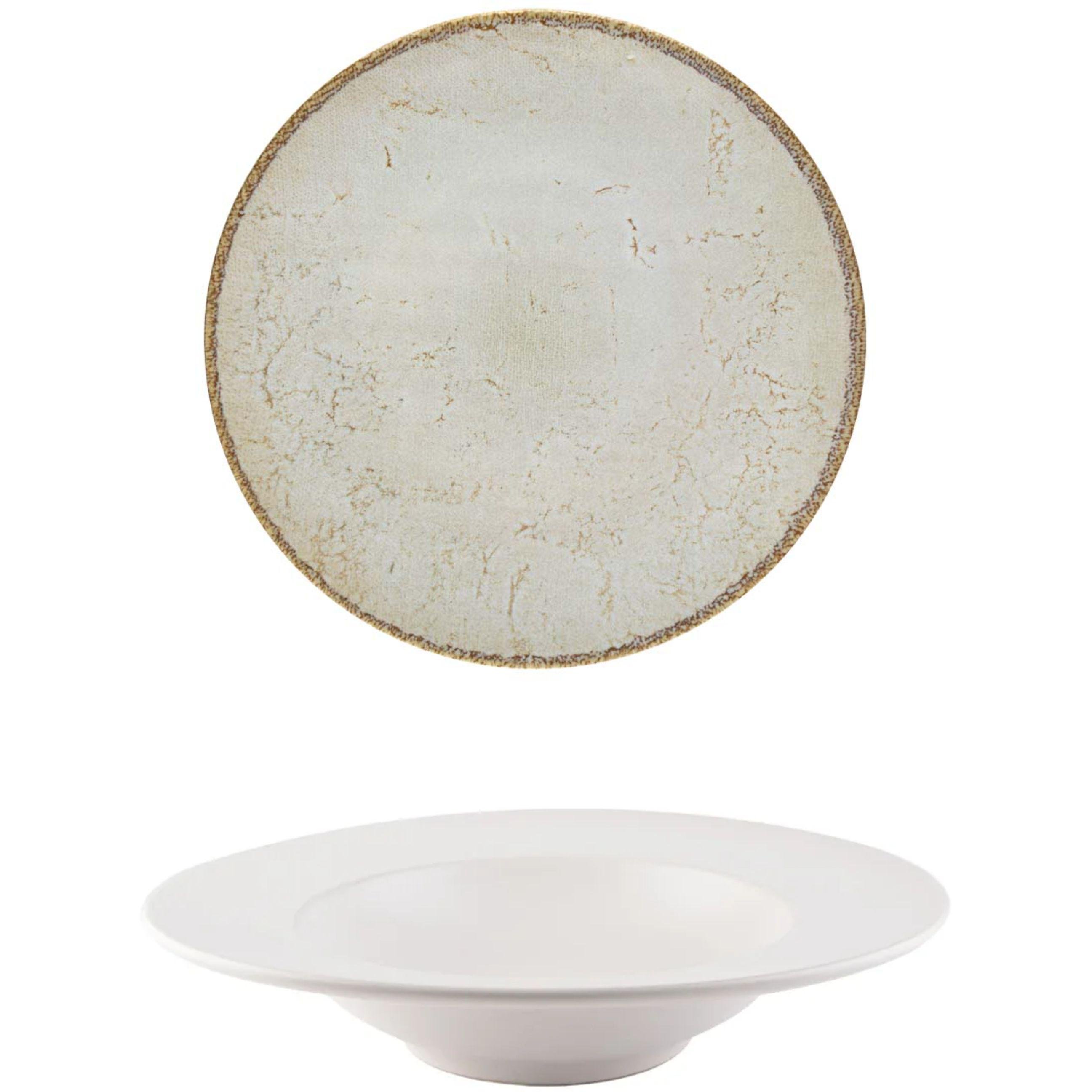 Тарілка плоска Mesa Lily White Linen 17 см (FF0810462409) - фото 2 Тарілка плоска Mesa Lily White Linen 17 см (FF0810462409) - фото 2