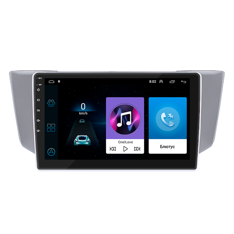 Автомагнитола штатная Lesko для TOYOta Harrier II XU30 2003-2013 9" 1/16Gb Wi-Fi GPS Base MOB