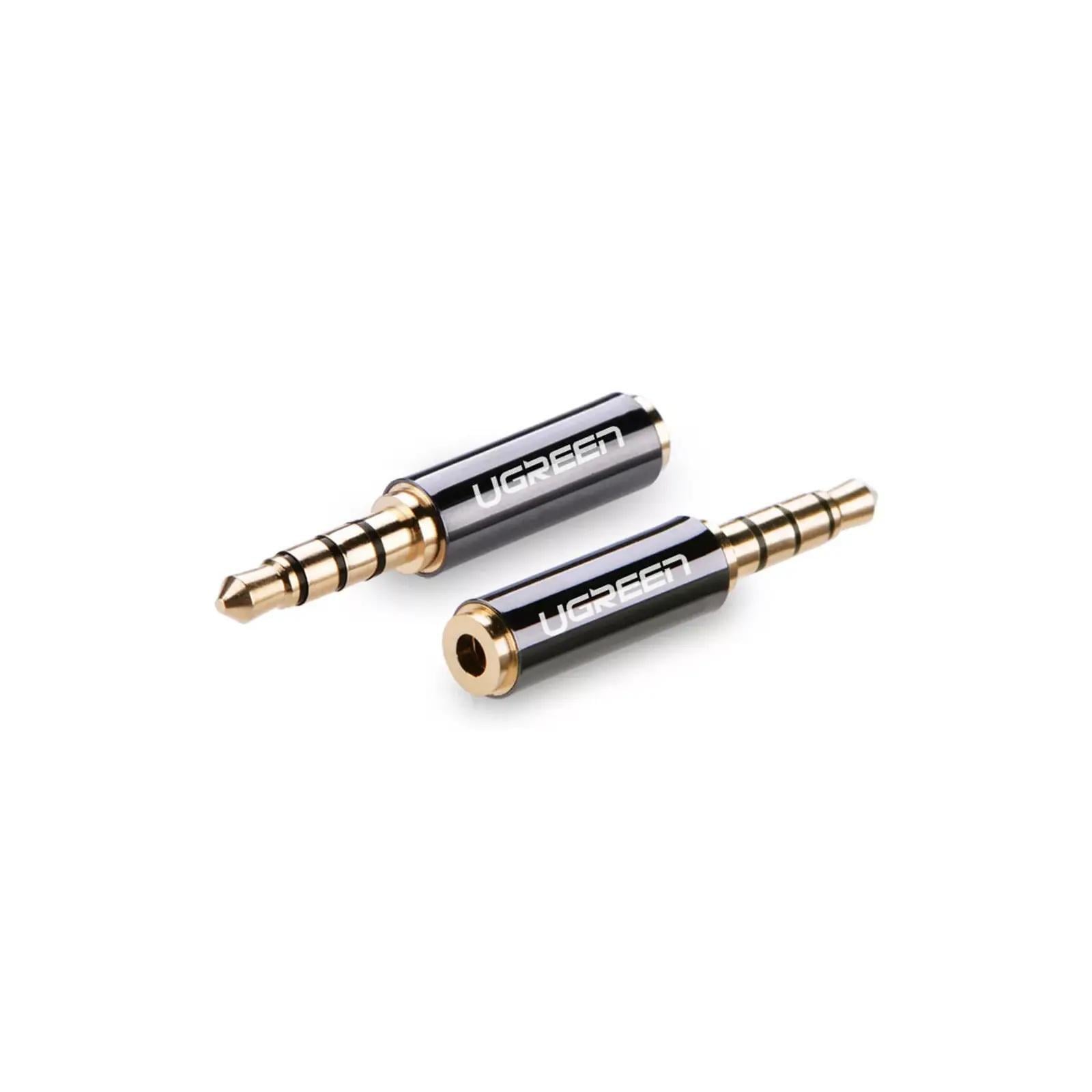 Аудіоперехідник Ugreen 20502 3.5 мм 2.5 мм алюмінієвий Чорний (20502)