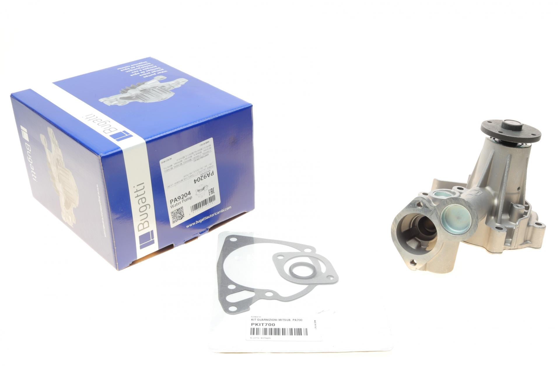 Помпа води Bugatti Mitsubishi Pajero/L300/L400 2.5TD -00/Pajero Sport 2.5DI-D 08-/Pajero 2.3/2.5TD 82-90 PA9204 (25589988)