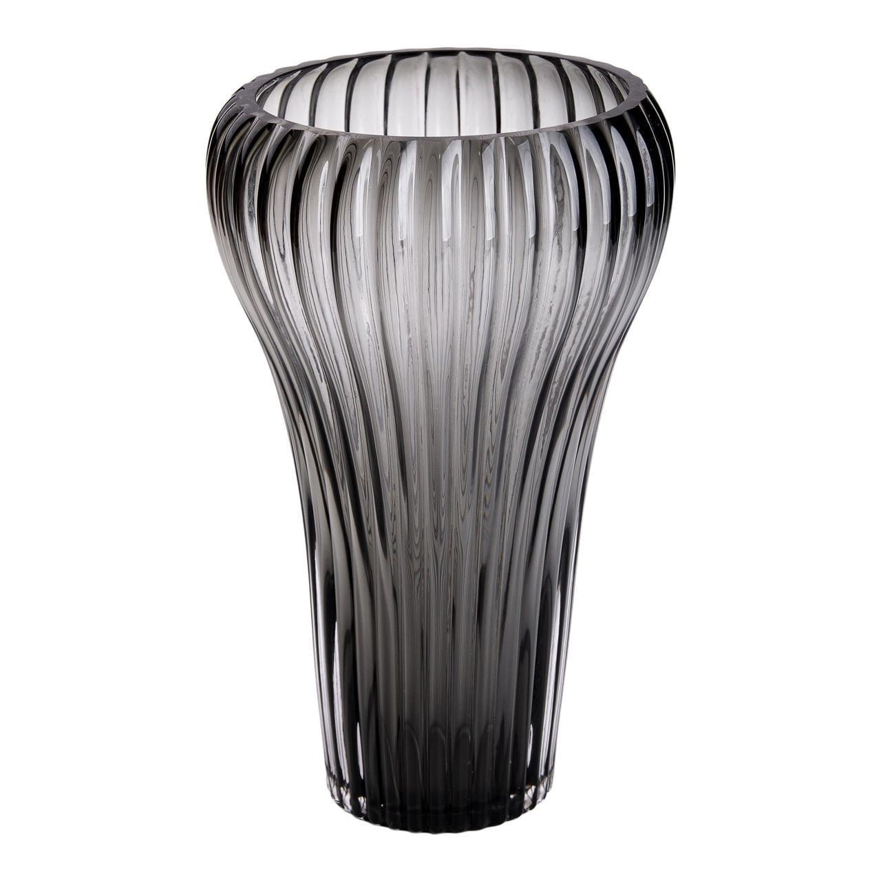 Ваза стеклянная для цветов декоративная фигурная HP-1719 27,5 см Серый (A-032870) Ваза стеклянная для цветов декоративная фигурная HP-1719 27,5 см Серый (A-032870)