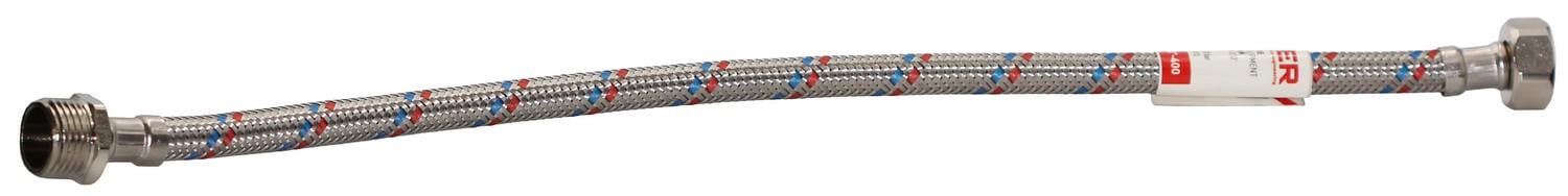 Подвод гибкий KOER шланг 1/2" L2000 мм гайка-штуцер нержавеющая оплетка (KR0271) - фото 2