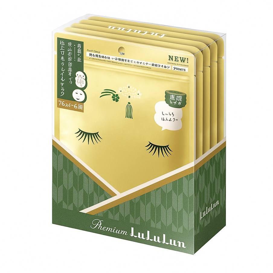 Маска для обличчя LuLuLun Kyoto Green Tea тонізуюча з екстрактом зеленого чаю 35 шт. (28532754)