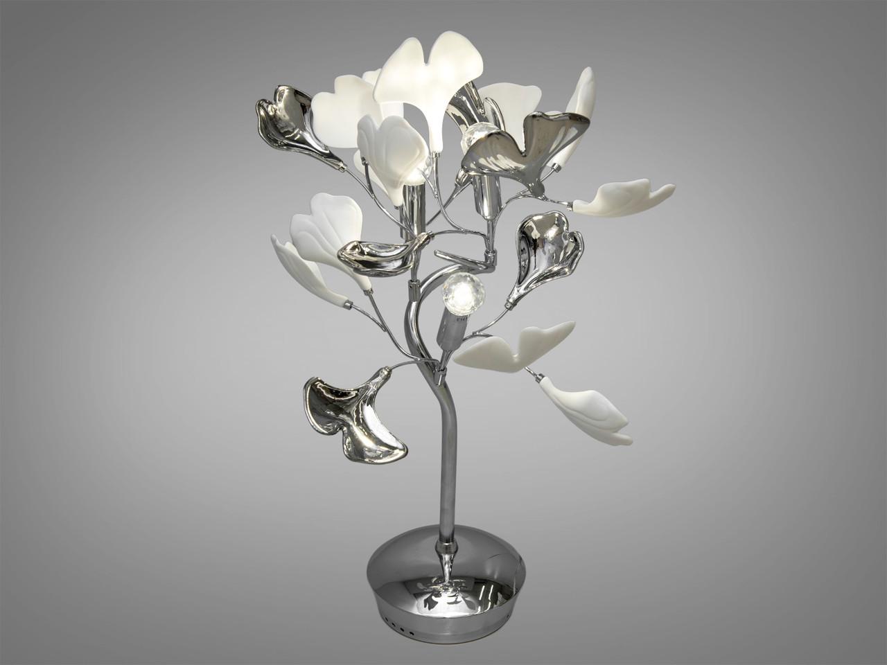 Настільна лампа з керамічними елементами на 3 лампи Хром (7161-3THR-LS) - фото 2