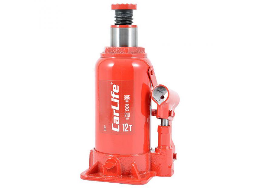 Домкрат гидравлический Carlife BJ412 12 т 210-395 мм в коробке