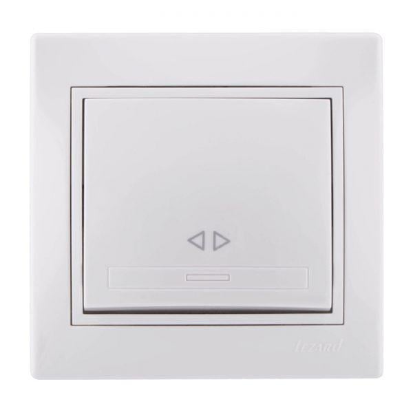 Выключатель промежуточный одноклавишный Lezard Mira Белый (00000003327)