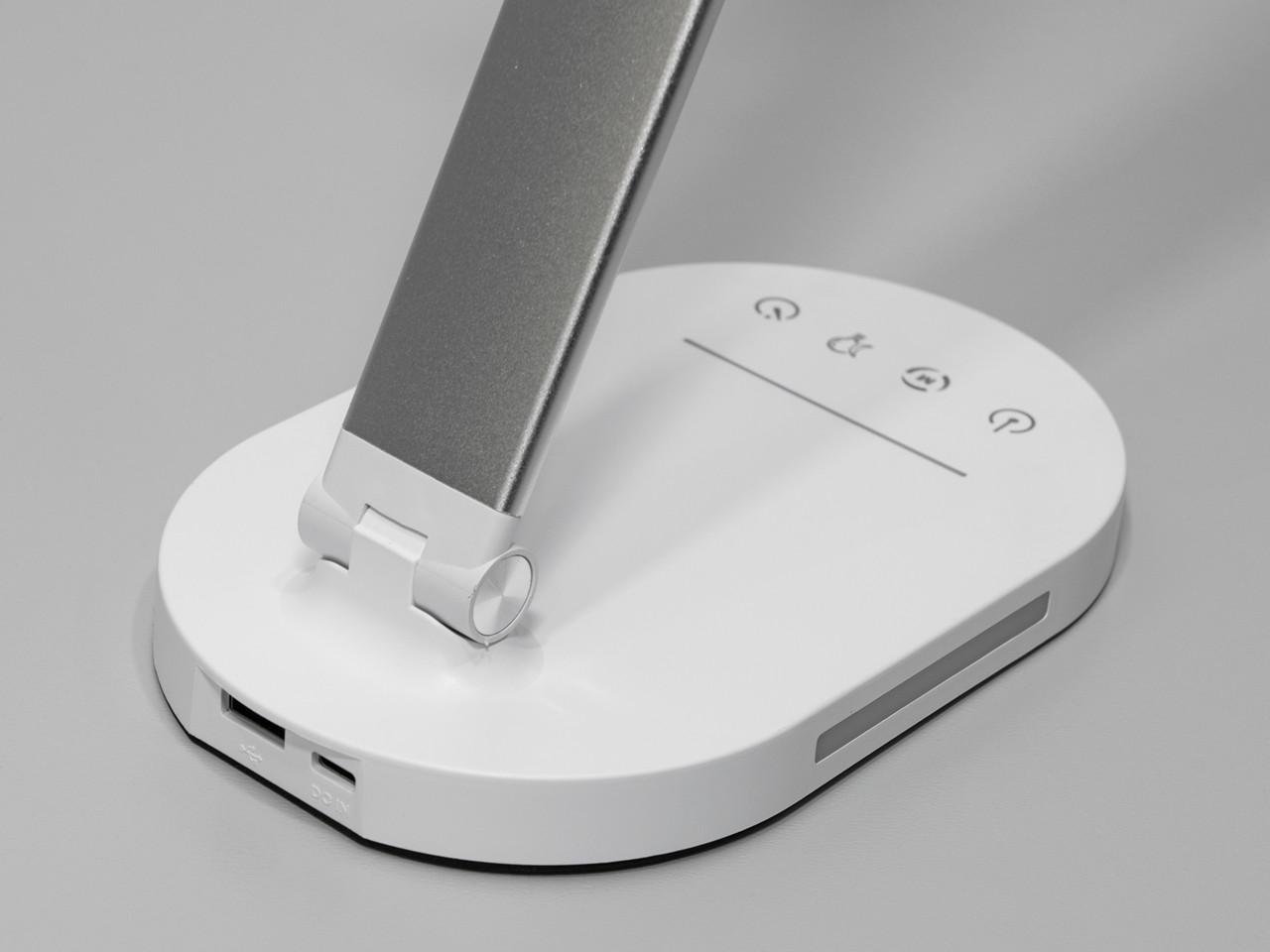 Настільна лампа з нічником LED 6W 5503SL-LS Хром сатин (2140355301) - фото 2