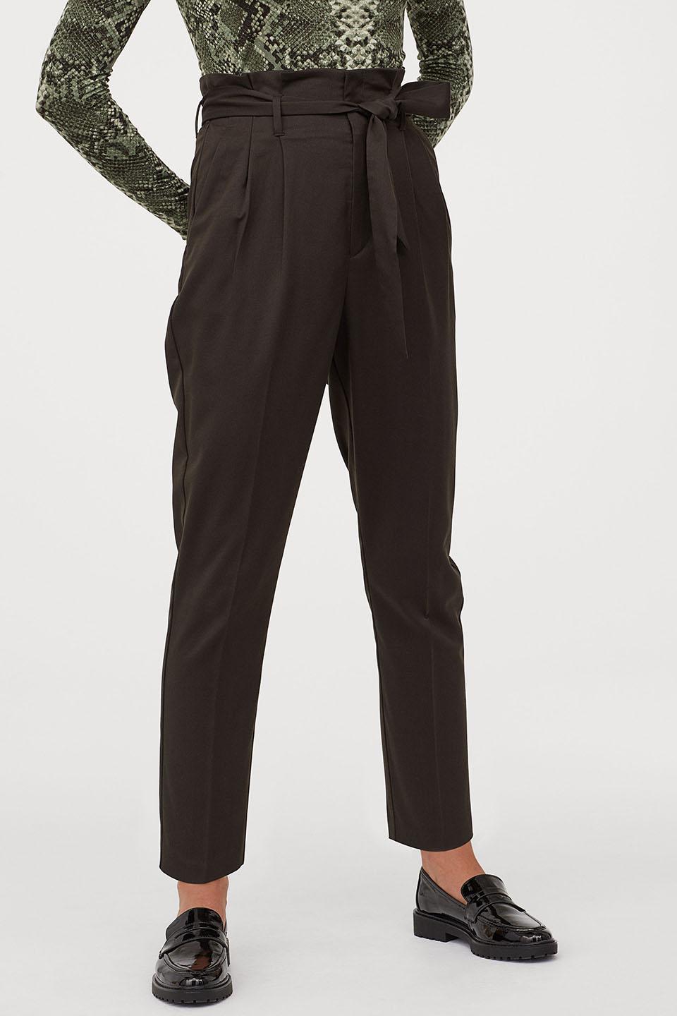 Брюки женские H&M р. 34 Хаки (753737b39)