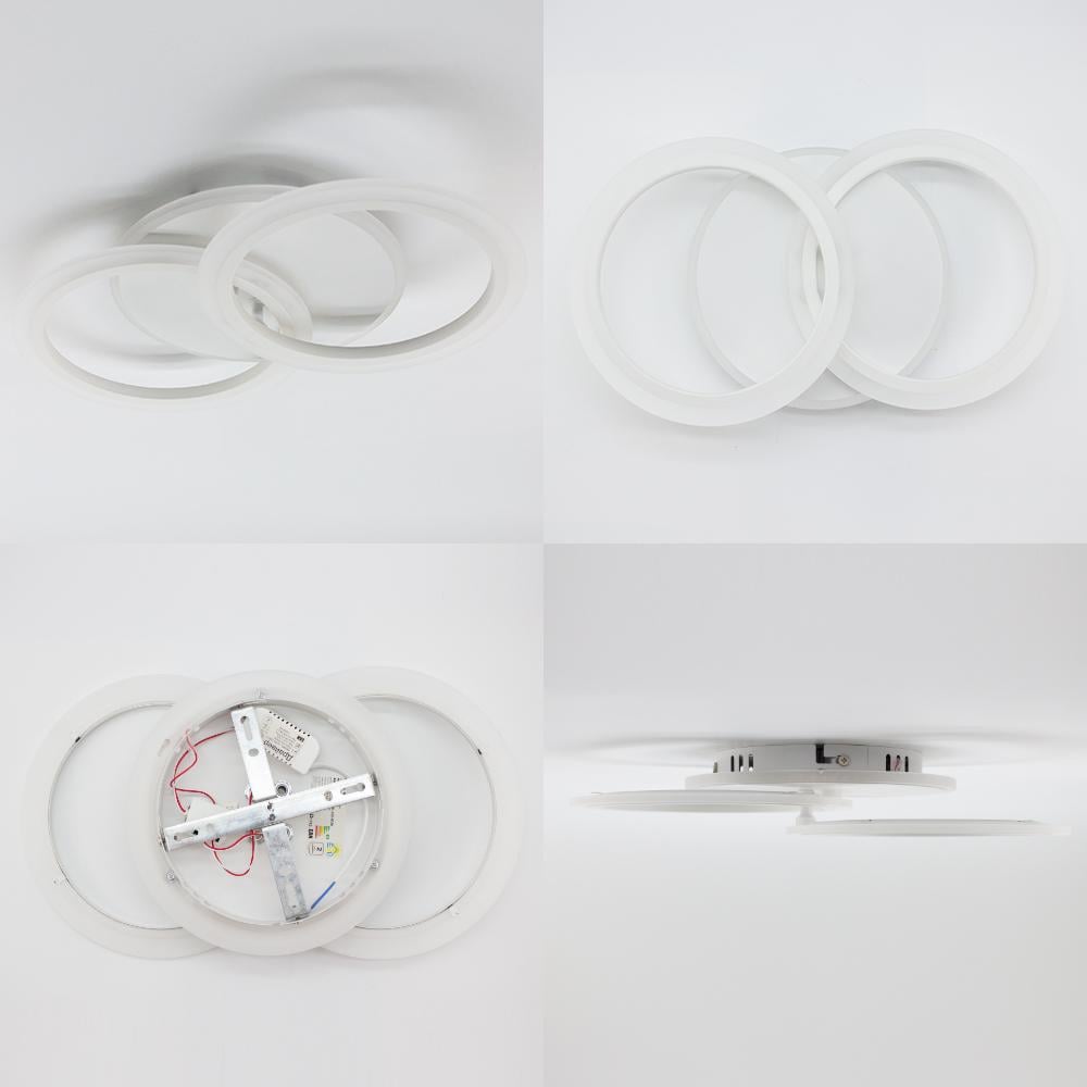 Люстра светодиодная MOKA 3R 60 Вт 440x250x70 мм Белый - фото 4