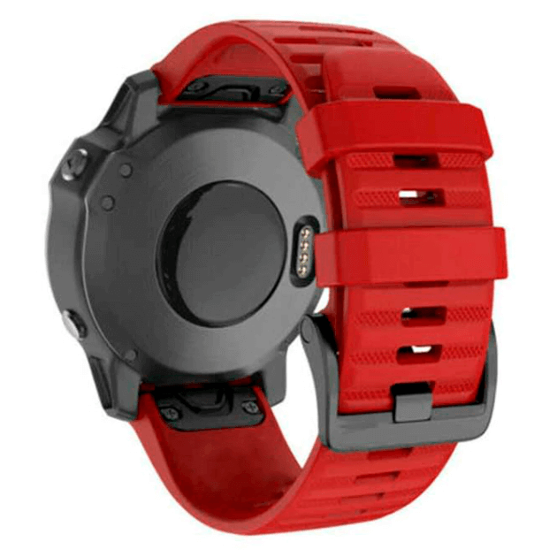 Ремінець із викрутками для Garmin Fenix 7/6/Pro Solar/5 Plus Sapphire/Forerunner 945/935 Quick Fit 22 мм Red (0300-2) - фото 5