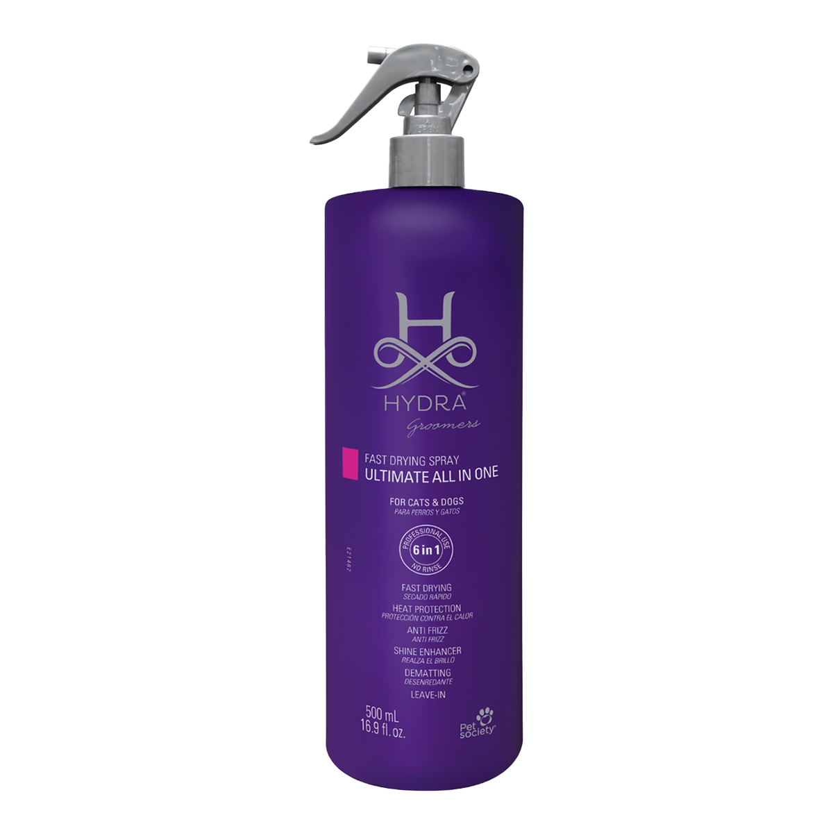 Cпрей стайлинг для увлажнения шерсти Hydra Groomers Fast Drying Spray для собак и кошек 500 мл (HG86743)