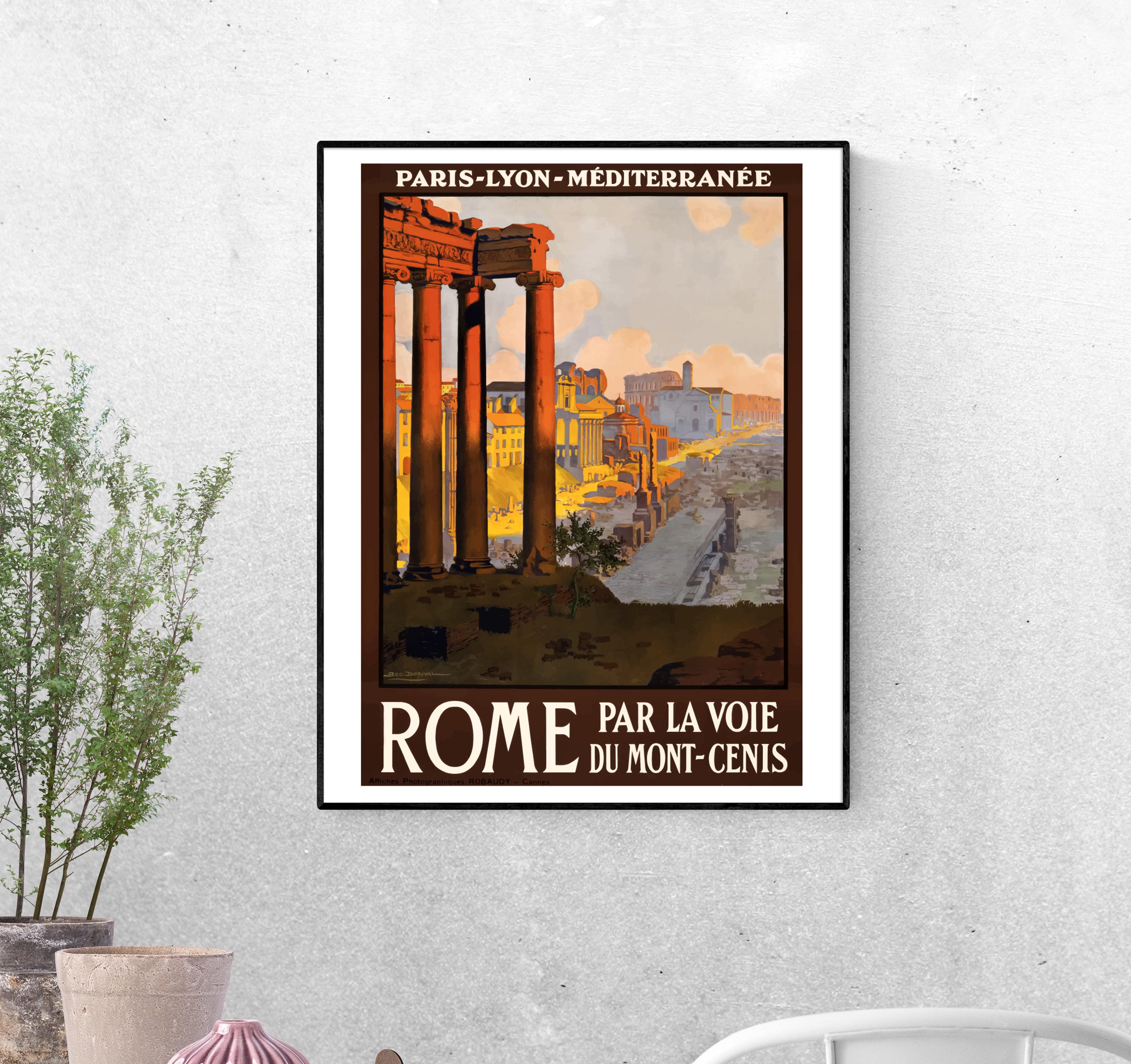 Тревел-постер Италия старинный Рим формат А-3