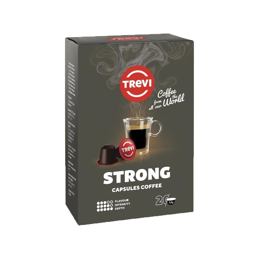 Кофе в капсулах Trevi Strong nespresso 5,5 г 20 шт. (770626) - фото 1