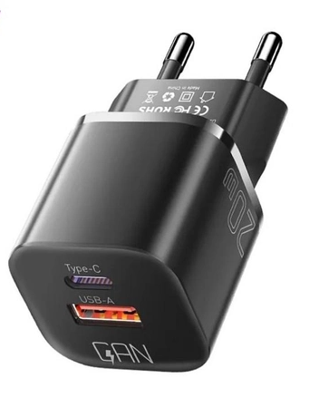 Зарядное устройство Essager 20W GaN PD USB-A и Type-C (0247) Зарядное устройство Essager 20W GaN PD USB-A и Type-C (0247)