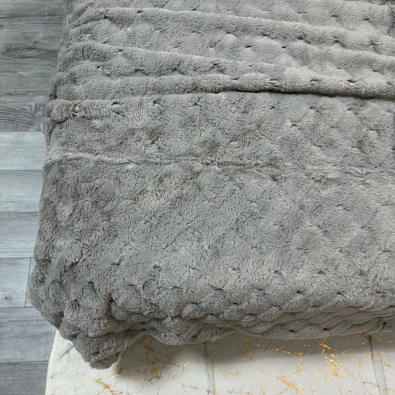 Покрывало микрофибра 200х230 см Серый (P-капелька-8) - фото 8