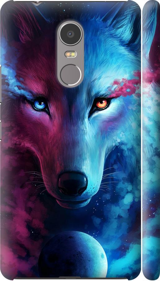 Чехол на Lenovo K6 Note Арт-волк (3999m-453-42517)