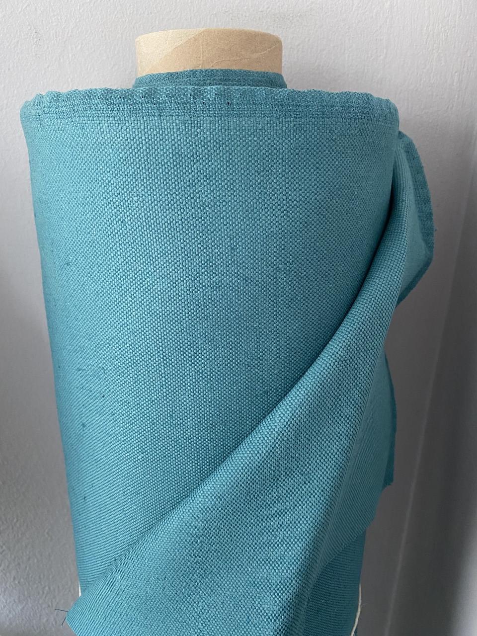 Тканина меблева LINEN PLUS 45% льон 55% бавовна 155 см Бірюзовий (13497-1/921) - фото 4 Тканина меблева LINEN PLUS 45% льон 55% бавовна 155 см Бірюзовий (13497-1/921) - фото 4