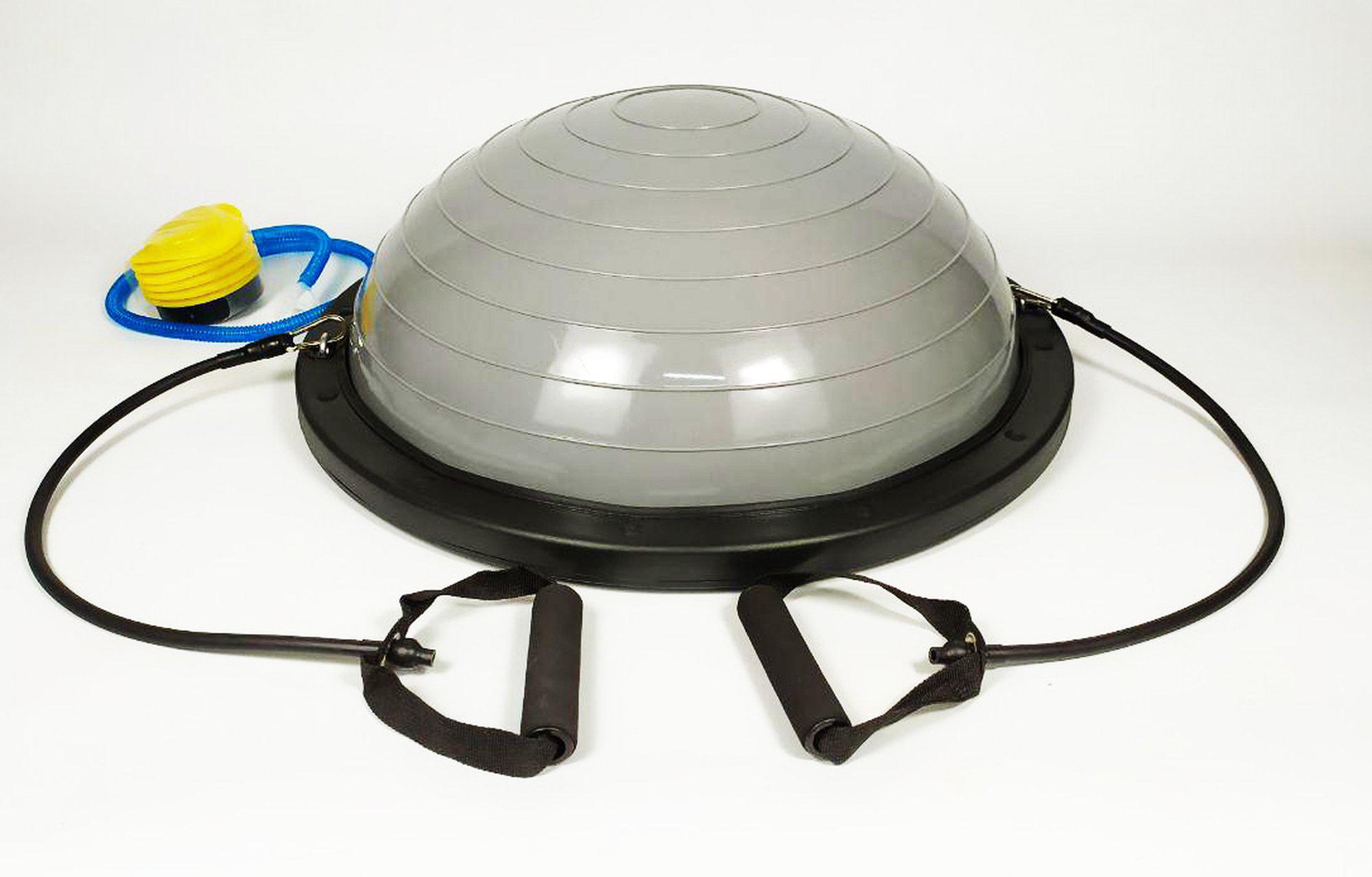 Балансувальна платформа Bosu Ball 60 см з ніжками Сірий (EFBS-Gr)