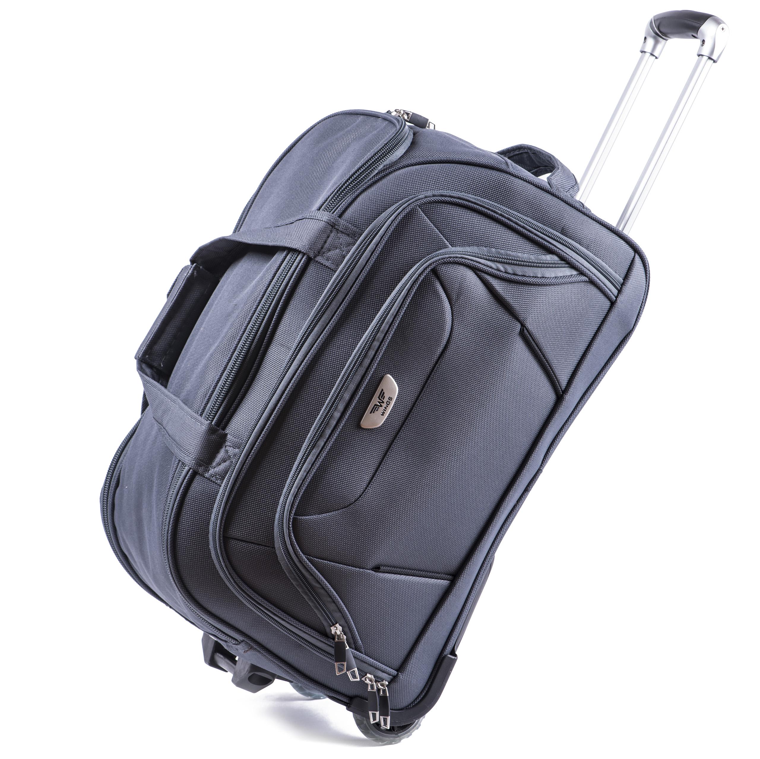 Сумка дорожная Wings c1055 50 л на 2 колесах Серый (10228265) - фото 6 Сумка дорожная Wings c1055 50 л на 2 колесах Серый (10228265) - фото 6